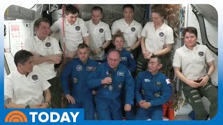 SpaceX Astronauts Arrive at the International Space Station