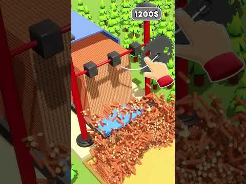 Blender Wood Cutting – Most Realistic Simulation!" #blender #animation #domino  #satisfying