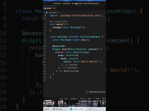 Flutter telefon yaratish