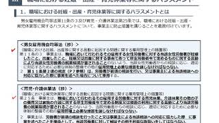 【山口労働局】「職場におけるハラスメント防止対策（セクハラ＆マタハラ編）」