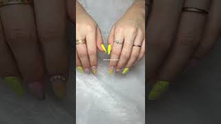 Neon green Green color nail extension #neon #neongreen #greenali
