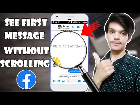 How to See the First Message on Facebook Without Scrolling Manually || 2 Methods