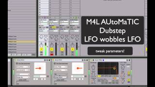 M4L : LFO devices modulate each other to automate dubstep bass wobble in Max for Ableton Live