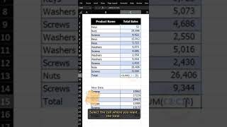 Excel SUM Formula: Auto-Update with New Rows #Shorts