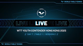 LIVE! | T1 | Day 7 | WTT Youth Contender Hong Kong 2025 | Session 2