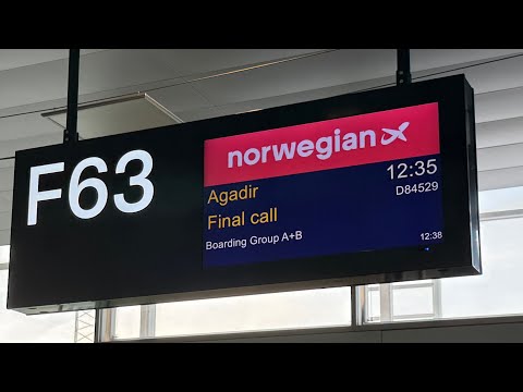 2024-12-06 Arlanda till Agadir Marocko med Norwegian.