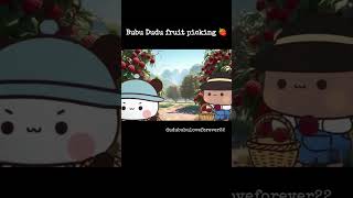 Bubu Dudu Fruit picking 🍓 #bubududu #cute #couple #dudububu #shorts #youtube #foodie #love #fruit