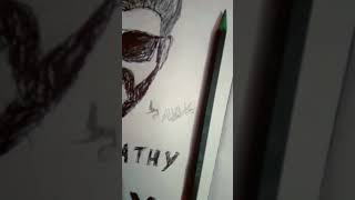 Vijay sir picture drawn with pen/By abhishek #viral #art #picture #vijaysir #thalapathyvijay