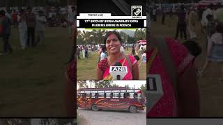 77th batch of more than 3000 devotees arrive in Poonch, receives warm welcome by organisers
