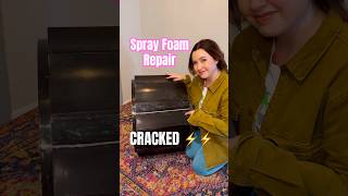Spray Foam Repair on Furniture #diyrepair #hack #furnitureflip #trashtotresure #projects #howto