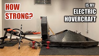 Thrust Test of 12000W DIY Electric Hovercraft (Turnigy CA80 Motor)