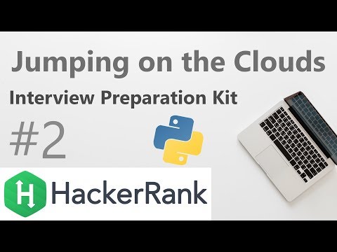 Jumping on the clouds - Python | Interview Preparation Kit | Episode 2