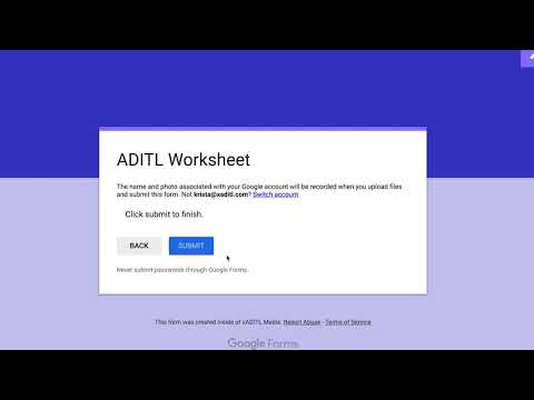 How to complete an ADITL Worksheet with xADITL Media