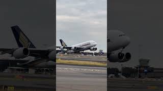 Singapore Airlines A380-800 Taking off from Sydney Airport #youtube #singaporeairlines #youtubevideo
