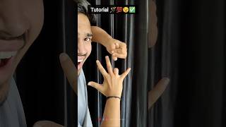 hand magic trick shots | Tutorial 🪄💯 #shorts #ytshorts #viral #finger #hand