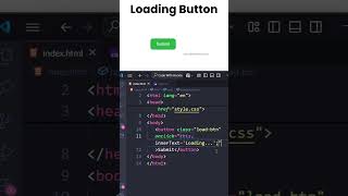 Loading Button Animation Using HTML & CSS | Easy UI Effect