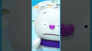 Popo is having fun making fish-shaped buns 🍞 #harpandfriends #funnycartoon #kidsadventure