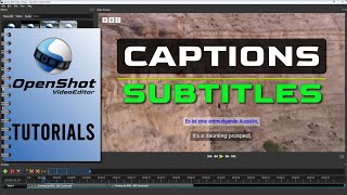 OpenShot Tutorial #14 | How To Add Captions and Subtitles In OpenShot.