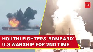 Houthi Missiles 'BOMBARD' USS Harry Truman Aircraft Carrier; Huge Attack As U.S Hits Yemen