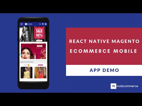 React Native Magento eCommerce Mobile Application Storefront Demo | MobiCommerce