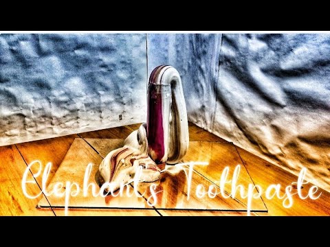 Elephant's toothpaste cool chemistry experiment