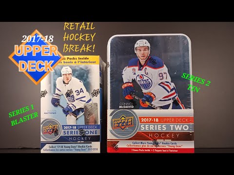 ✨️ MAGICAL BOX! 2017-18 UPPER DECK HOCKEY RETAIL RIP! SERIES ONE BLASTER & SERIES TWO TIN #upperdeck