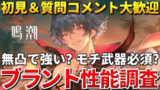 【鳴潮】ブラントの性能を無凸ガチ調査！長離との相性も調べていく！分からない事なんでも聞いてくれ！【質問コメント大歓迎】3/6 #鳴潮 #鳴潮RALLY