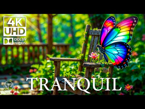Wings of Tranquility 4K 🦋🎶 | Soft Piano & Insect Rhythms in a Calm Green Paradise