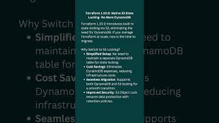 Terraform 1.10.0: Native S3 State Locking #terraform #devops