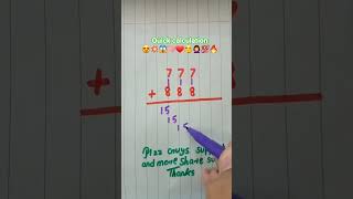 Smart math tricks that make learning fun! 🧠💯❤ #fastmath #learnwithfun #mathstricks #addition #foryou