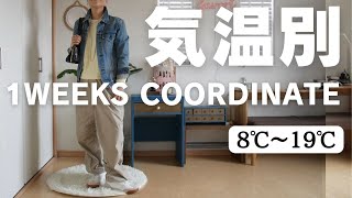 【気温別】春コーデ🌸🌸🌸8℃～19℃この時期は何を着ればいい？迷ったら見て🥰アラフィフファッション