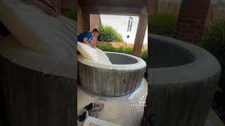 INFLATABLE SPA!! #intex #inflatablespa #pittsburgh #spa #blowup #amazon #hottub #hot #warm