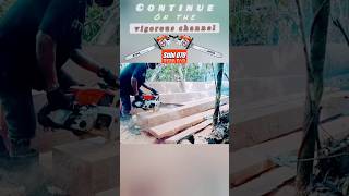 TANCAP JANGKAR SKILL‼️ cara gergaji kayu pakai chainsaw stihl070 #shortss