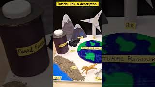 Types of Natural resources/School project for exhibition #naturalresources #viralshort #shorts