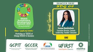 SDG9 GSDS2021: "SEEDS of Change" by Ms Hanane Benkhallouk