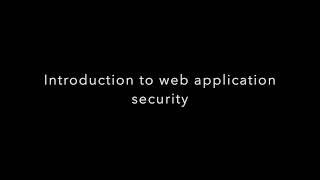 Introduction to web application security|Web Hacking|Web Security