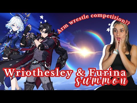 Arm Wrestling Wriothesley Until I WIN EVERY 50/50⏐Wriothesley & Furina Summons ♡