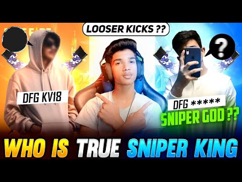 😨WHO IS TRUE SNIPER KING ?? | 1 VS 1❤️‍🔥| 🤯DFGxKV-18 VS NEW ?? | FREE FIRE IN TELUGU #dfg #freefire