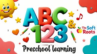 Preschool Learning activities for 3 year olds at home | Learn ABC Phonics Shapes Numbers Colors 🌈