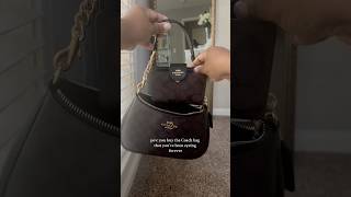 Bag secured 👜 #Coach Teri shoulder bag and medium corner zip wallet #luxurybag #stylishbags