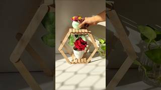 Icecream stick DIY 🎨 Home Decor Idea #kalakarnetra #shortvideo #shortviral #craft #diy #art #artist