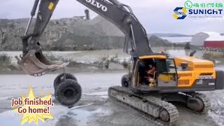 Volvo Excavator Job Finished, Go home!