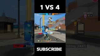 1 vs 4 Cs Rank clutch || 🤯 #nxtclassy #freefire #foryou #nxtmarcoyt