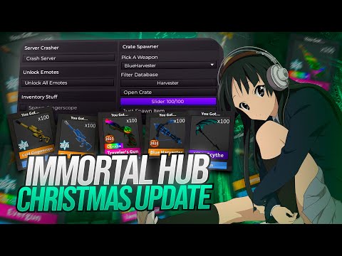 IMMORTAL HUB | NEW MM2 SCRIPT | CHRISTMAS UPDATE (script on comments)