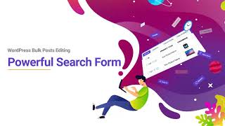 WordPress Bulk Posts Editing - Search Form