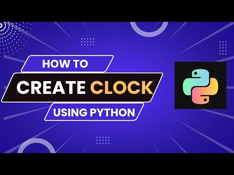 How to create Clock with python in Pycharm code editor | TECH with AQ |