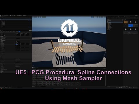 UE5 | PCG Procedural Spline Connections Using Mesh Sampler