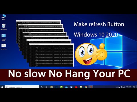 make pc refresh button easy, How to make refresh button windows 10 2020, pc no hang no slow, T