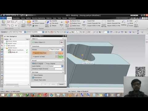 Siemens NX - How to Move Object Part-1