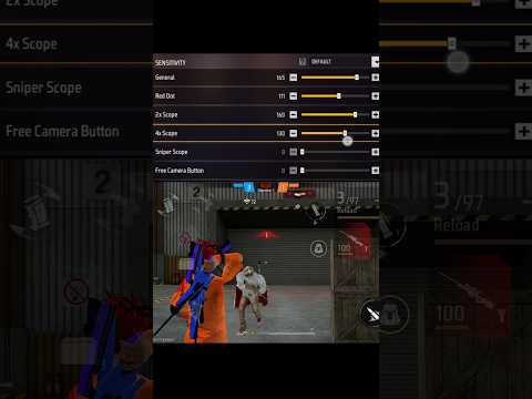 ⚙️✅Brazilian Pro Sensitivity Settings 2025🔥|Prefect headshot for all devices#shorts